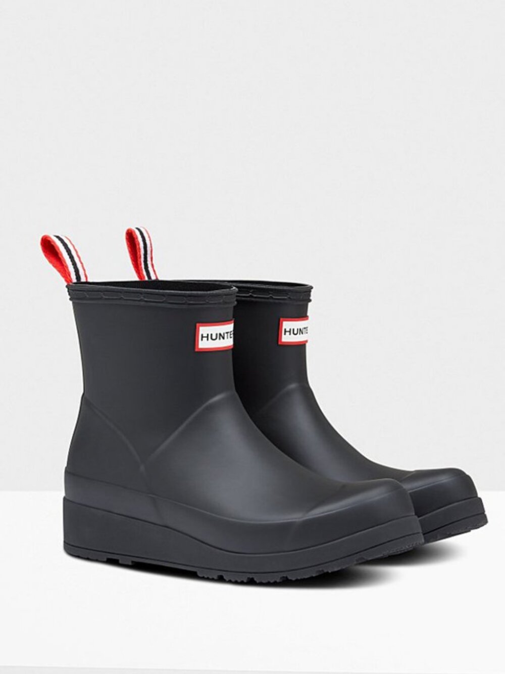 Hunter Play Short Rain Boots Waterproof Black Men’s Size 9/EU 42